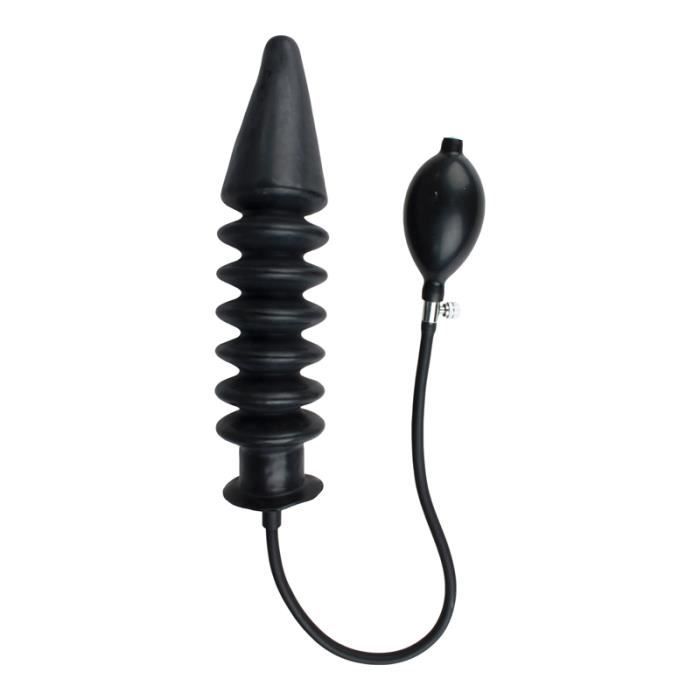 Plug Anal - XR Brands - Gonflable - Avec pompe  main - Noir - Structure  nervure - Cdiscount Boutique Erotique