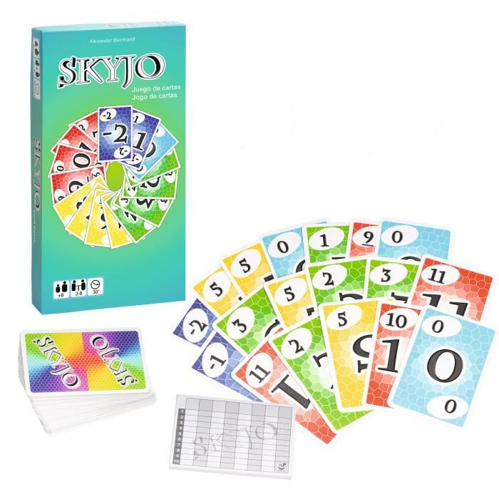 Skyjo Jeu de cartes - Jeux de société - 8 ans ou plus - Jeux de