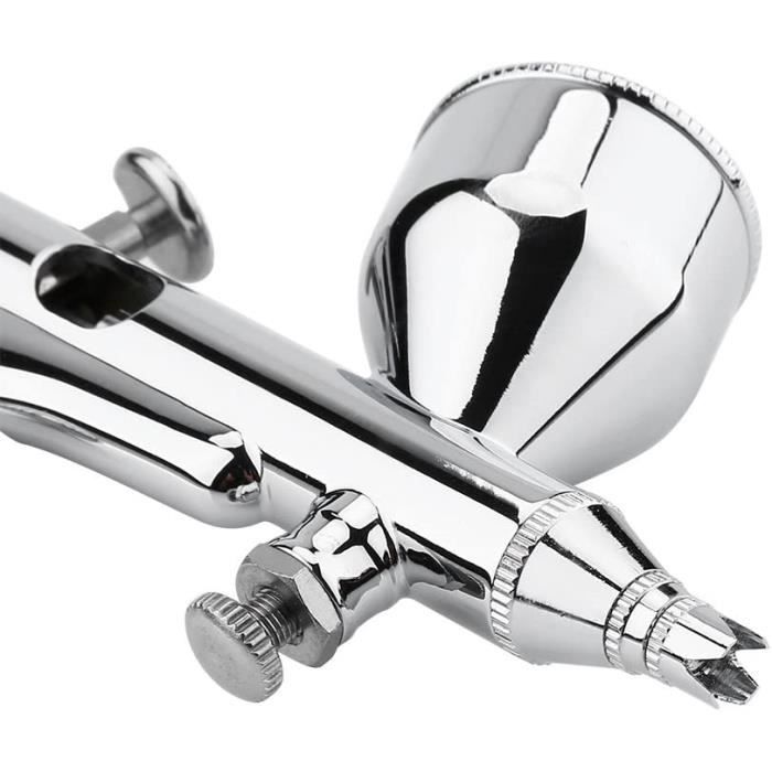 Aérographe à Double Action Et Gravité PointZero AIR-PZ-406 - Idéal Pour Maquettes, Customisation, Nail Art