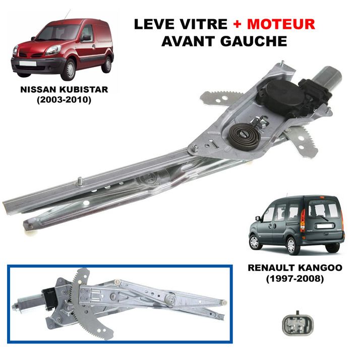 Mécanisme Lève-vitre électrique ARRIÈRE GAUCHE Pour Renault Laguna 2 - Pièce Neuve PARTSLINE - Garantie 2 Ans
