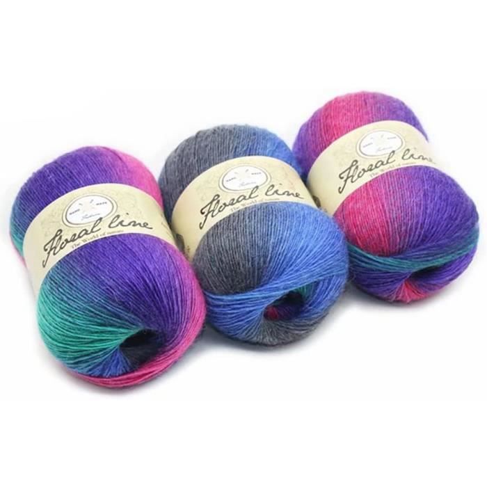 MOOING Fil à Tricoter 24 Couleurs - Laine Acrylique Ultra Doux Avec 2 Crochets Pour Écharpes Et Travaux Manuels