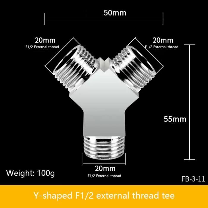 Té De Frein 3 Voies Qiilu - Raccord T Avec 3 Écrous Mâles M10 Pour Tuyau 3/16 Pouces 10mm - Pièce Automobile Robuste
