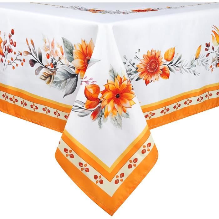 Arquiel Nappe De Table Rectangulaire Feuilles, Nappes