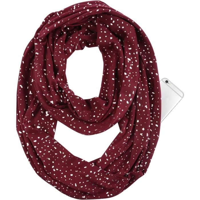 Écharpe Tube / Foulard Boucle - 77x72 Cm - Kaki Vert - Très Bon État