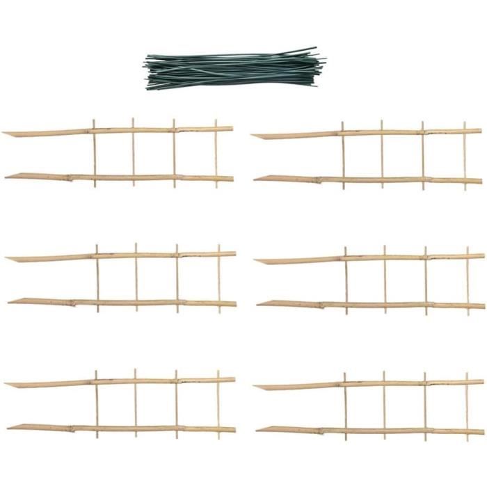 Lot de 6 treillis de jardin en treillis métallique pliable pour plantes