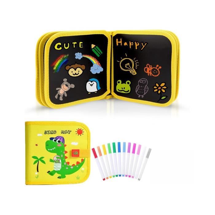 Livre de Dessin à l'Eau Magique C Jouet de Peinture Gribouillage Réutilisable avec Stylo Apprentissage Précoce Cadeau Éducatif pour Enfants Taille 19X16Cm Activité Sans Dégâts