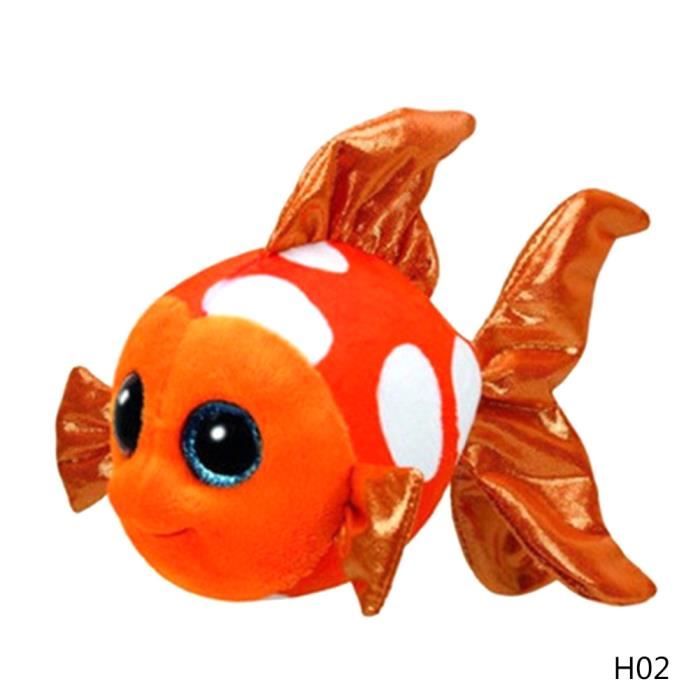 peluche poisson rouge