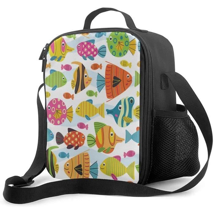 Sac lunch poisson color sac isotherme r frig r valise hommes et femmes travail pique nique ou voyage pr paration de 1406