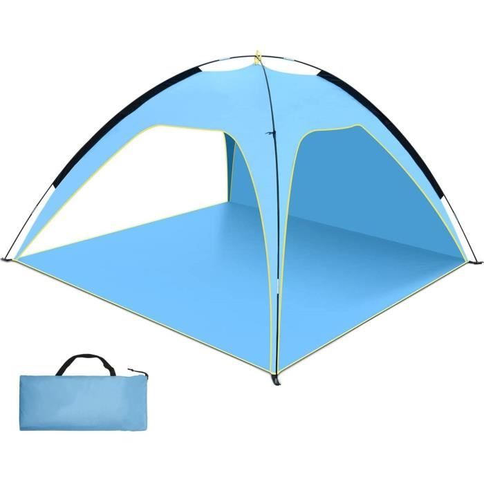 Tente De Plage Enfant UPF 50+ – Pop-up Compact 110x70x50 Cm – Anti-UV, Anti-vent, Sac De Transport Inclus