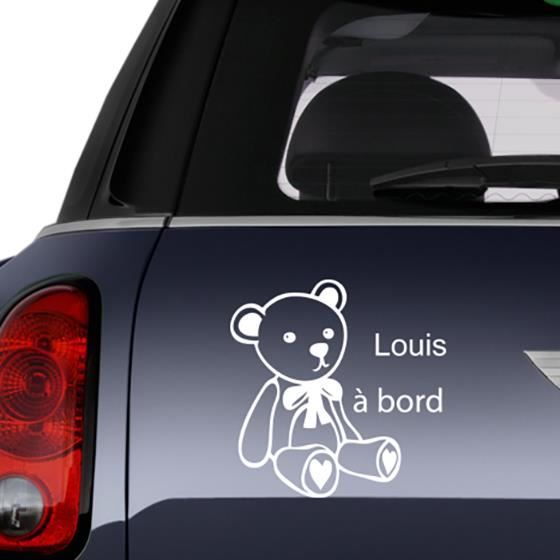 Home Decor Sticker Cars Bebe A Bord Avec Prenom Personnalise Decor Decals Stickers Vinyl Art
