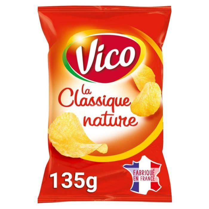 VICO - Chips Classiques Natures 135G - Lot De 4