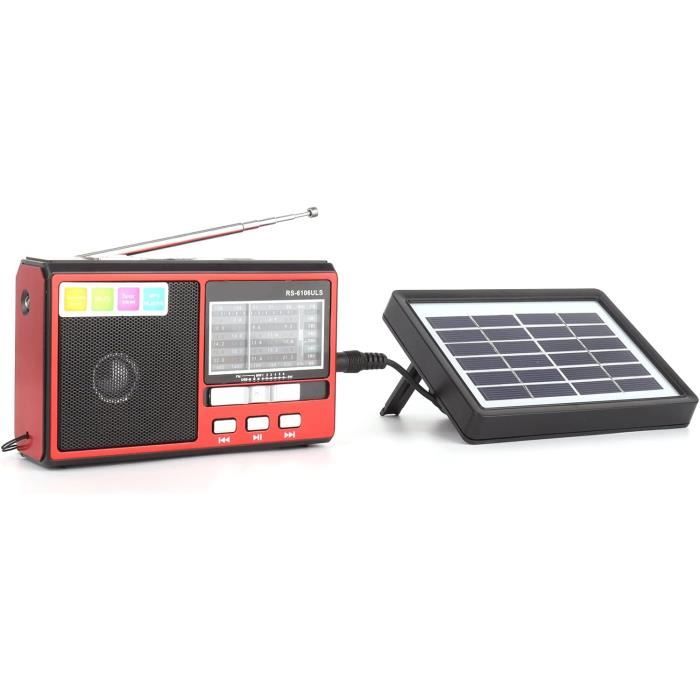 Radio Am-Fm-Sw À Énergie Solaire, Carte Tf De Support Radio Portable-À ...