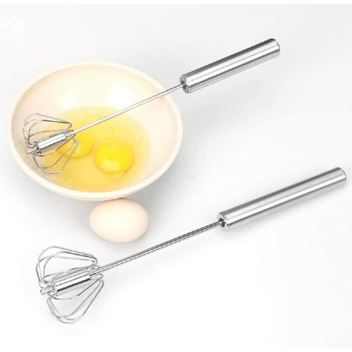 Fouet Semi-Automatique En Acier Inoxydable - Batteur Manuel Rapide Pour Œufs, Sauces Et Mousses