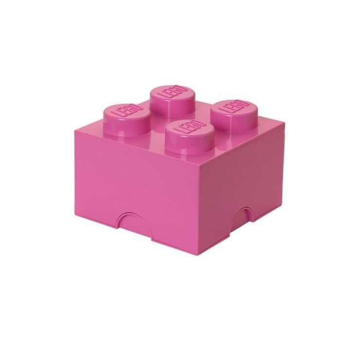 LEGO Brique de rangement - 40031739 - Empilable - Rose
