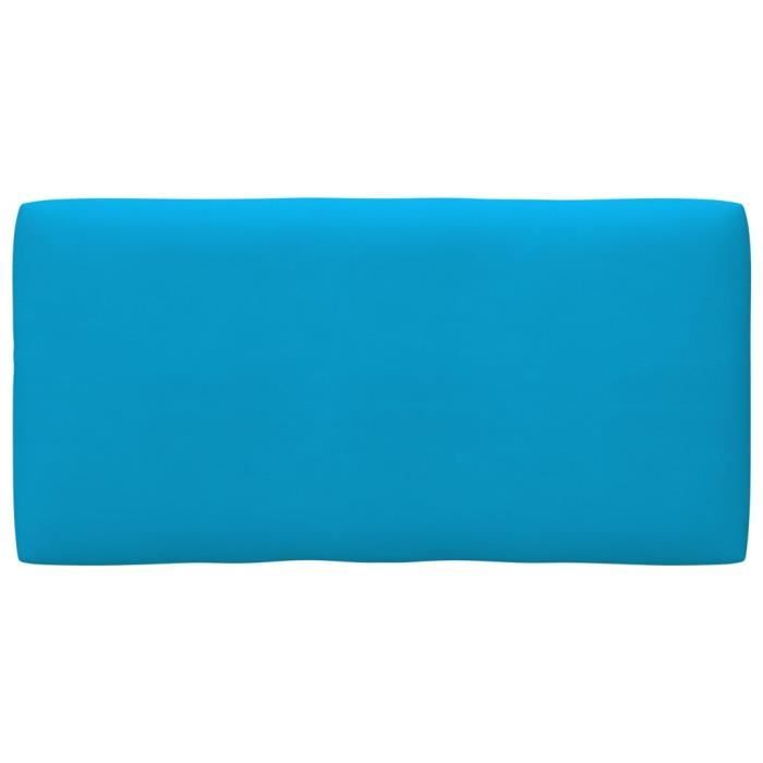 5766mmp® coussin de canapé palette bain de soleil chaise longue matelas transat moderne| coussin d'extérieur galettes bleu 80x40x12