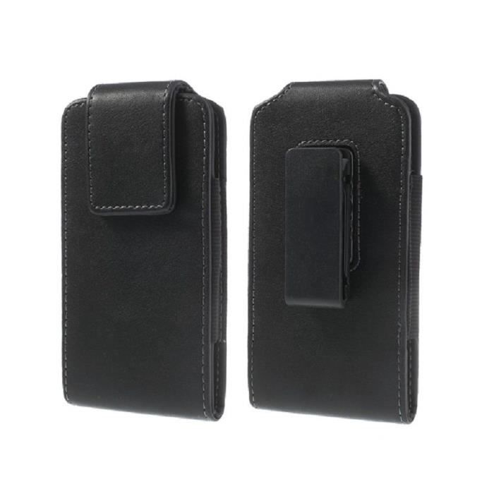 Gcepls Étui De Ceinture En Cuir Véritable Avec Clip De Ceinture Pour