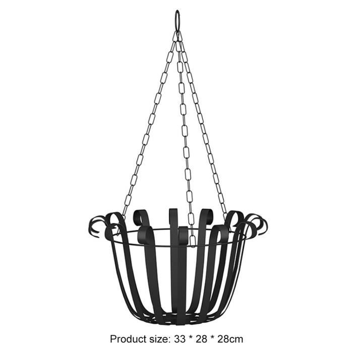 Pot De Fleurs Suspendu En Jute Et Jonc De Mer - 50 X 20 X 13 Cm, Couleur Verte - Pour Intérieur Ou Extérieur, Pliable