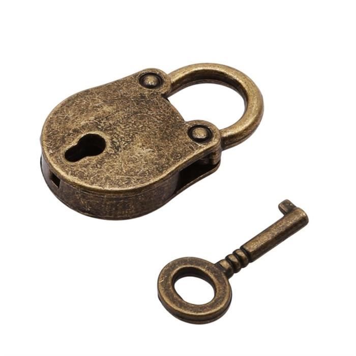 Lot De 2 Cadenas En Forme De Cœur Rouge Avec Clés Pour Couple Et Amour