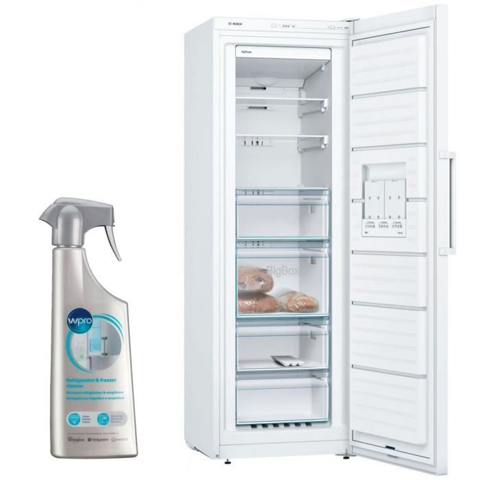 Bosch Congelateur Armoire Vertical Blanc A Froid Ventile 225l