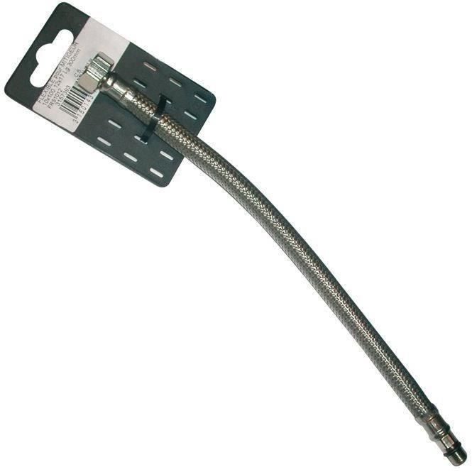 Flexible mitigeur mélangeur BOUTTE - tresse acier inoxydable - 30 cm - mâle 10x100 femelle 12x17