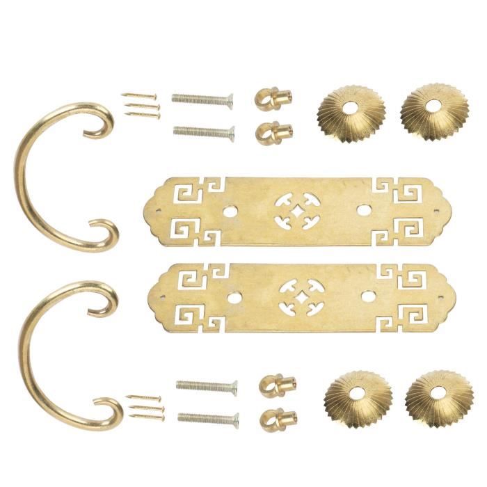 Cikuso 2 X Poignee De Traction En Forme De Rose Antique Pour