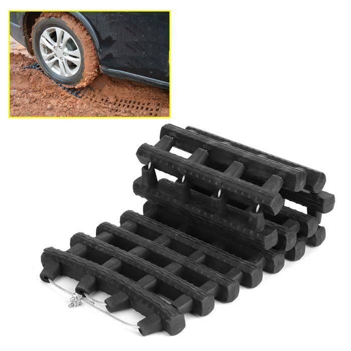 Lot De 2 Plaques De Sablage Tout-terrain - Capacité 10 Tonnes - Nylon - Dimensions 106x31x6cm - Pour Sortir Du Sable, Neige, Boue - 5