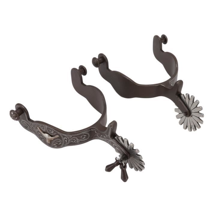 Éperons de cheval pour bottes de cowboy, éperons de bottes de cheval, éperons décoratifs pour bottes