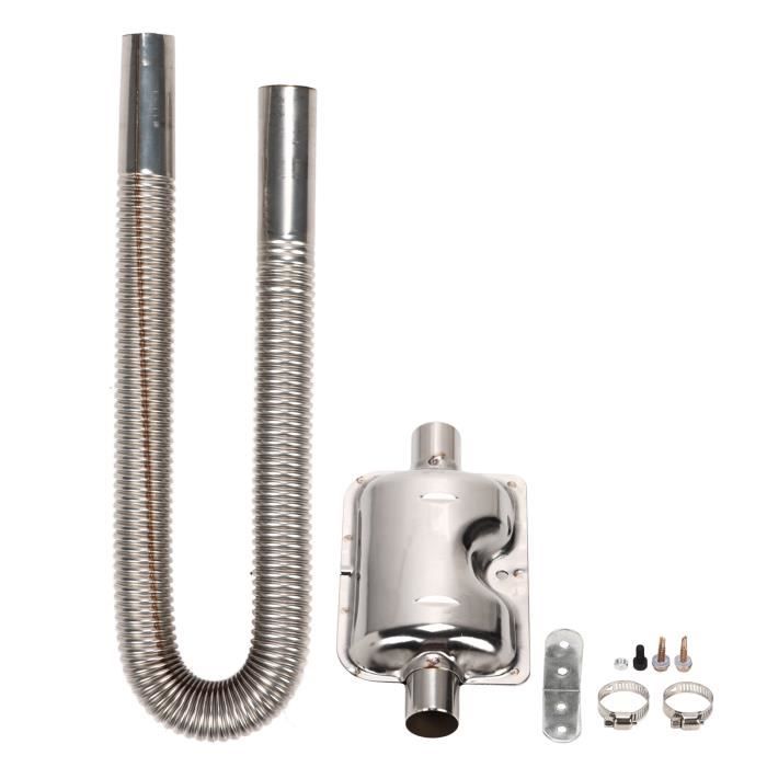 Silencieux D’échappement 24 Mm Pour Chauffage De Parking – En Acier Inoxydable, Avec Clips Et Vis, Facile à Monter - 2