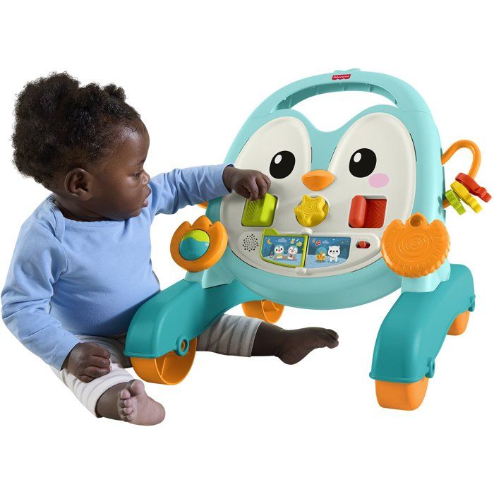 Jouet d’éveil FISHER PRICE Trotteur pingouin JHF74 Sons Activités Interactif