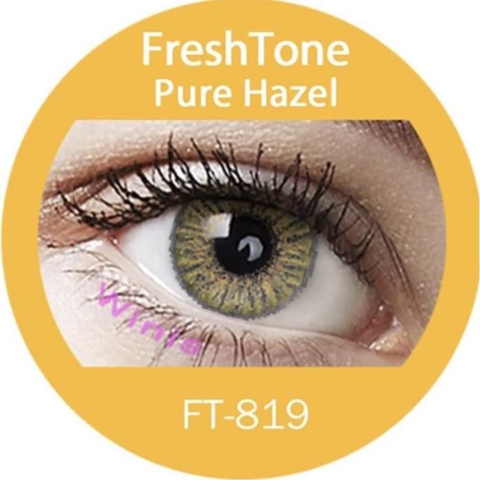 Pure Hazel Super Natural LENS Color Contact Lenses Lentilles de couleur 1 year FreshTone Achat Vente lentilles de contact Cdiscount