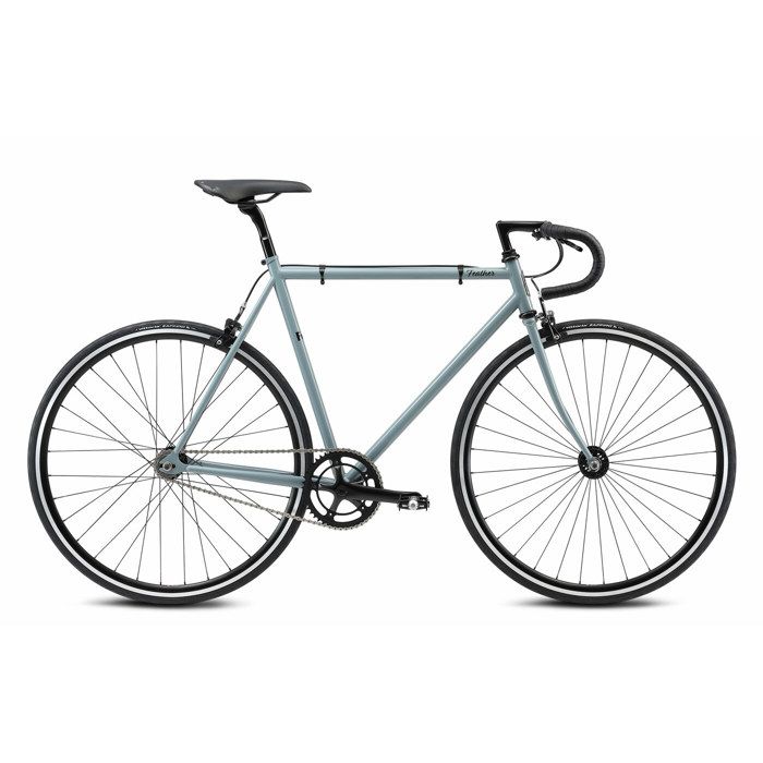 V lo urbain fixie Fuji Feather 2021 rouge 52 cm 163 170 cm