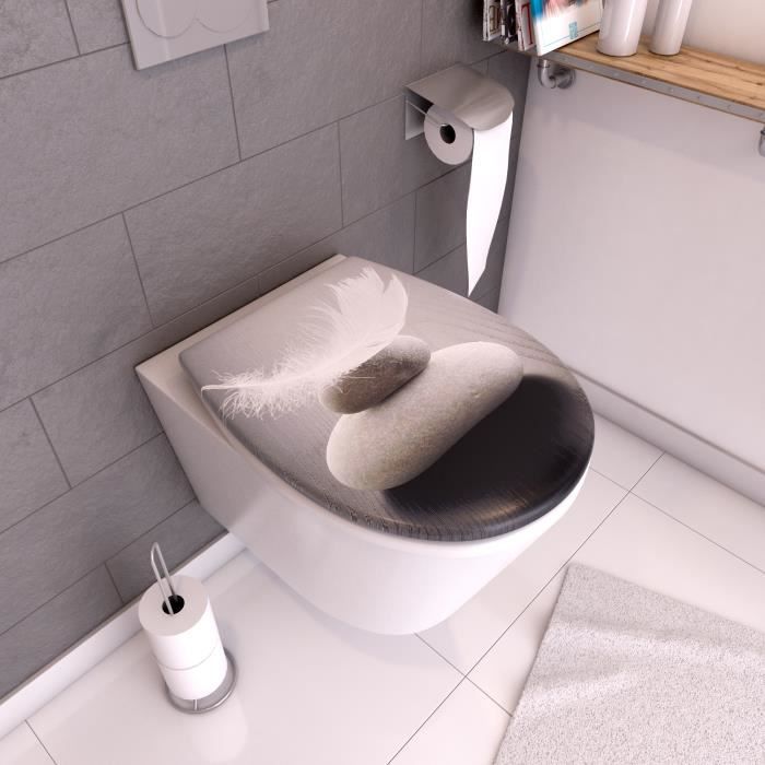 Abattant WC auto-freiné en Durotherm pour cuvette standard : 271 00