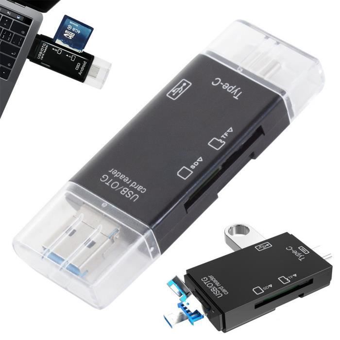 Eilife Lecteur de Carte Mémoire USB 3.0, Type C Lecteur de Carte SD/MicroSD  OTG Adaptateur pour Macbook Pro, MacBook, iMac, Samsung - Cdiscount  Informatique
