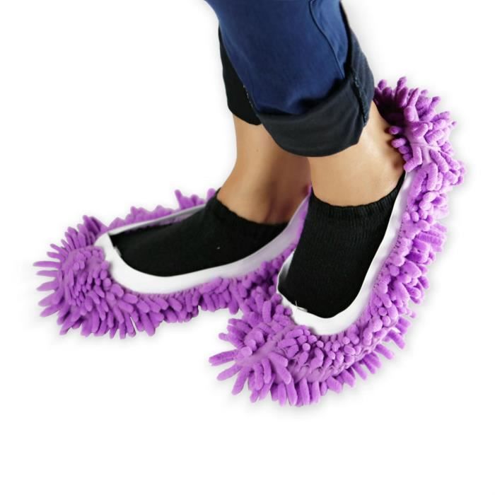 nettoyer chaussons lavables les surchaussures violet cdiscount