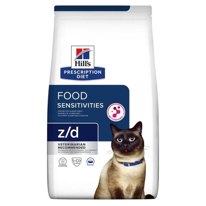 Meilleurs prix pour 3kg Z/D Food Sensitivities Original Hill's Prescription Diet - Croquettes Pour Chat