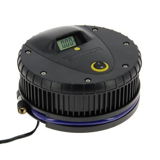 IMPEX Compresseur 12V Rond noir manomètre digital intégré
