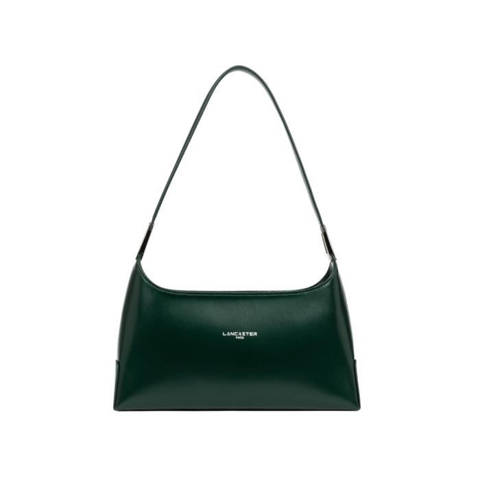 Sac porte epaule en cuir Lancaster Ref 54230 Vert fonce 29 14 8 cm