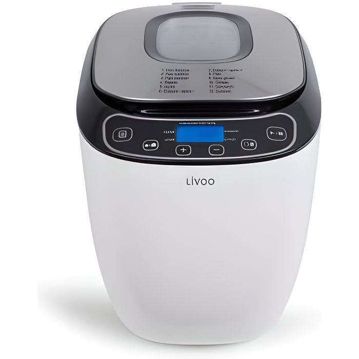 Machine à pain - LIVOO - DOP218 - 12 programmes - Départ différé - Maintien au chaud