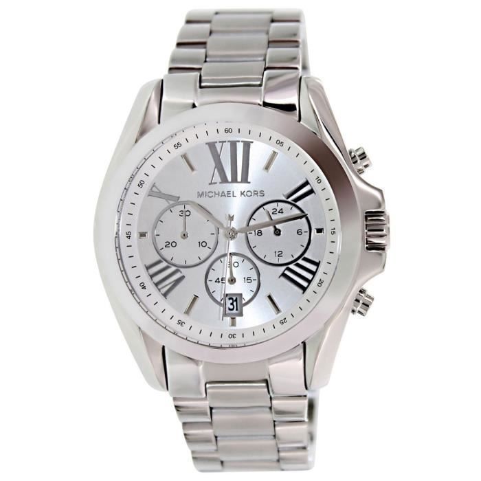 michael kors bradshaw silver tone watch