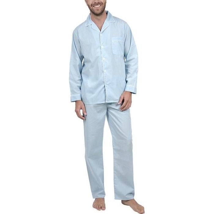 Pyjama homme a bouton clearance