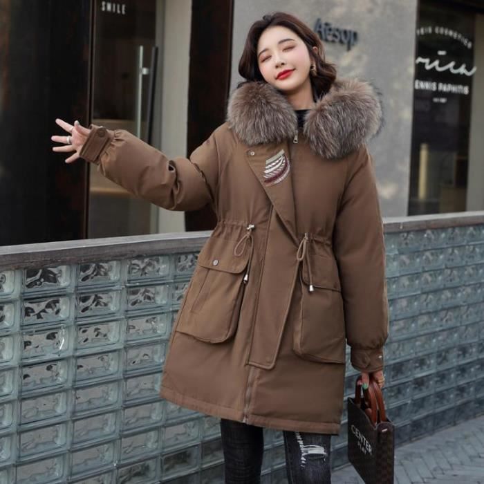 Manteau mi long marron femme new arrivals