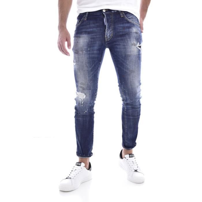 Nous vous recommandons de consulter le guide des tailles specifique Jeans Dsquared disponible sur la fiche produit Homme