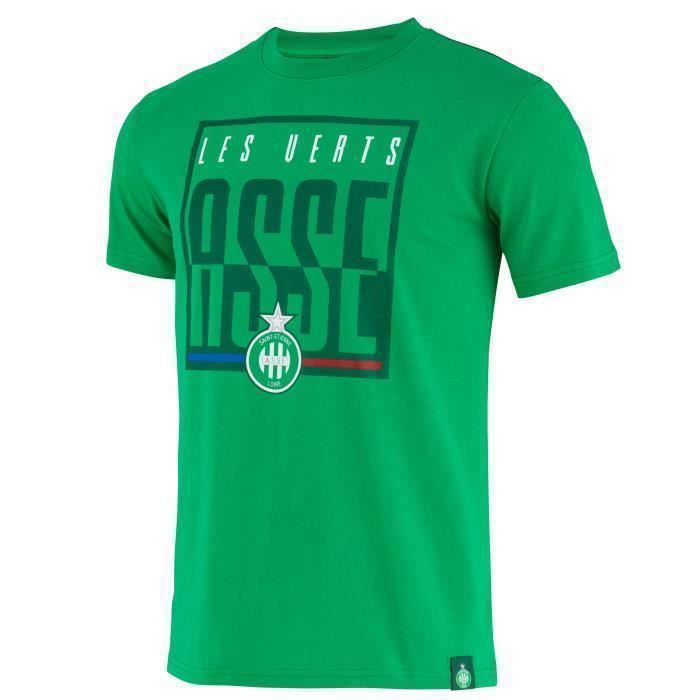 T-shirt Officiel AS Saint-Étienne Pour Enfant – Collection ASSE – 100% Coton