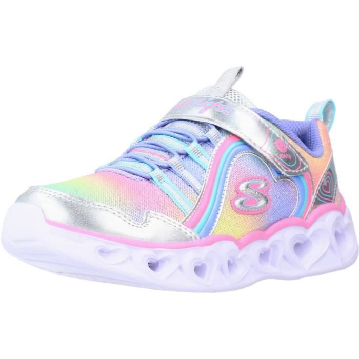 Skechers Basket Enfant - SKECHERS - 104810 - Blanc - Lacets - Fille