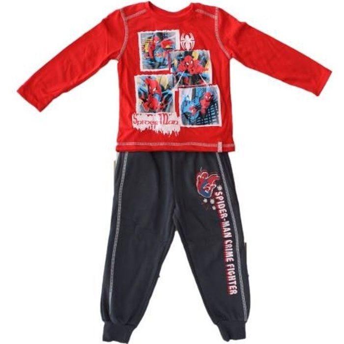 T-shirt Manches Longues Spider-Man Pour Garçon - Haut Marvel