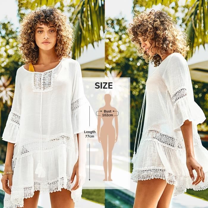 Robe frange blanche on sale