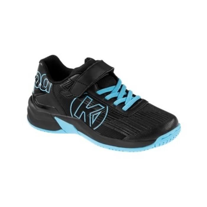 chaussures de handball enfant kempa attack 2.0 - noir/bleu aqua - 31
