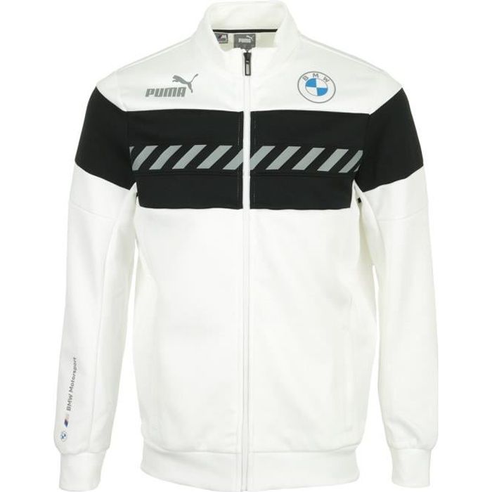 Veste Puma BMW MMS SDS Track Jacket Blanc Cdiscount Chaussures