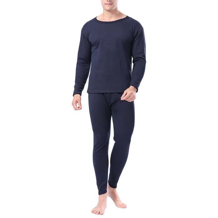 Sous-vêtements Thermiques Polaire Homme - Haut + Bas - Sport, Ski, Randonnée - Chauffant Et Respirant