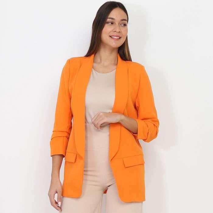 Veste blazer orange shop